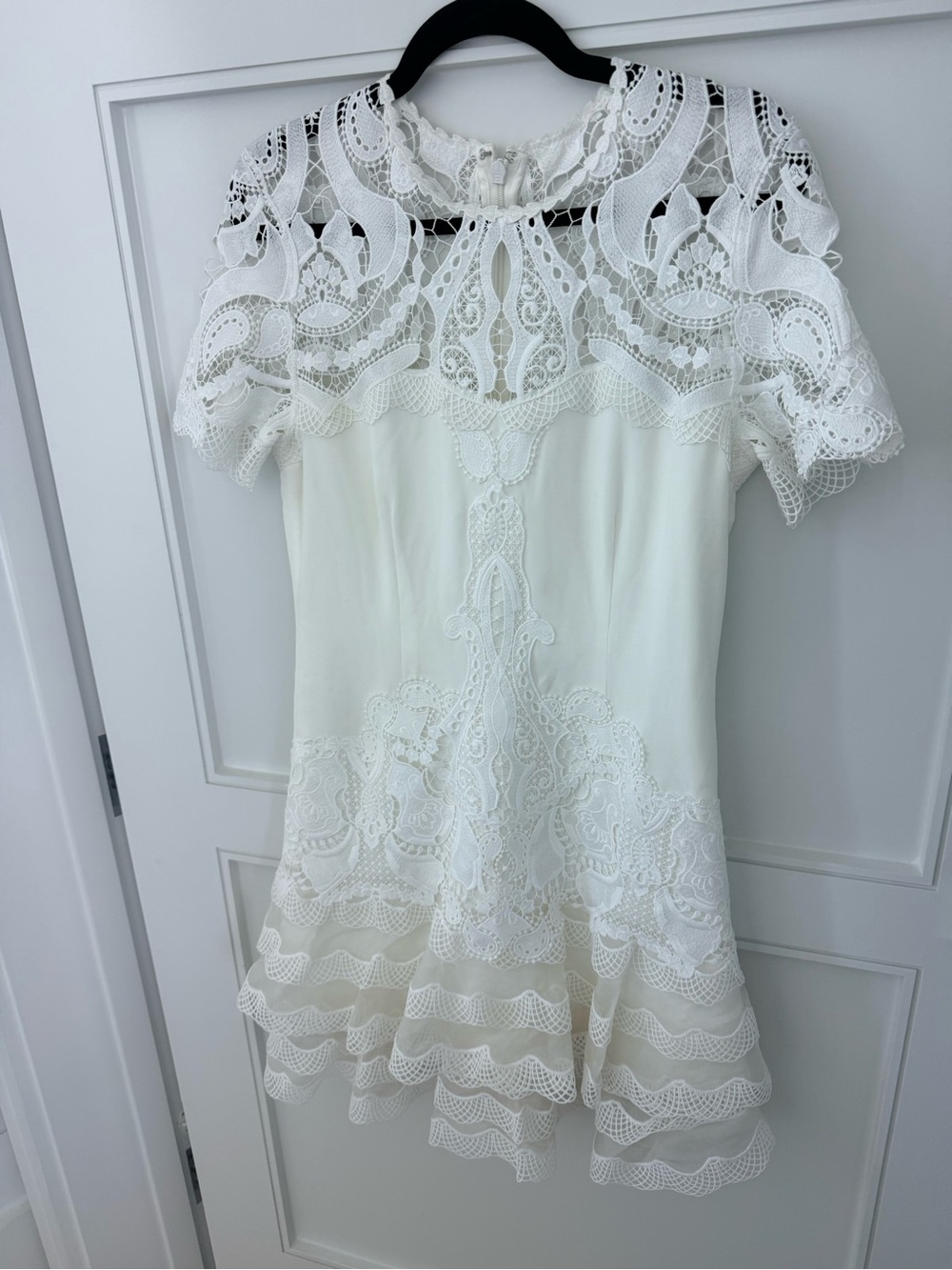 Jonathan Simkhai White Lace Mini Dress